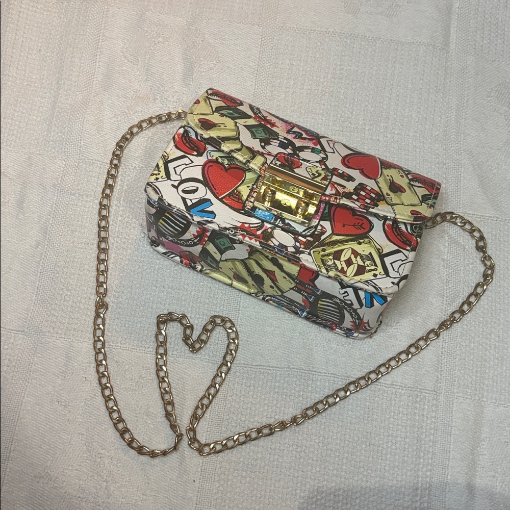 Colorful Print Crossbody Purse